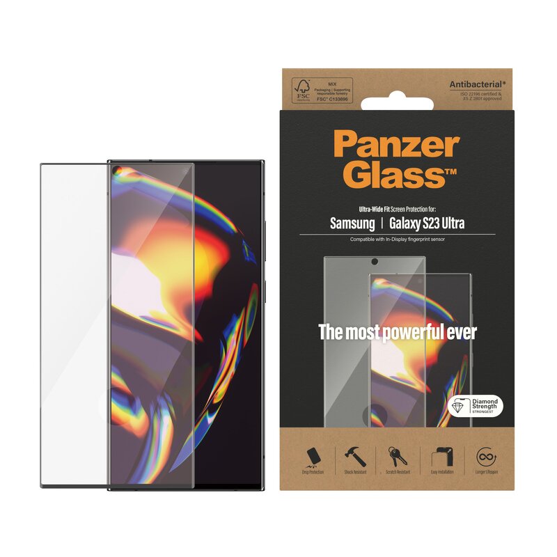 PanzerGlass™ Screen Protector Samsung Galaxy S23 Ultra / Ultra-Wide Fit