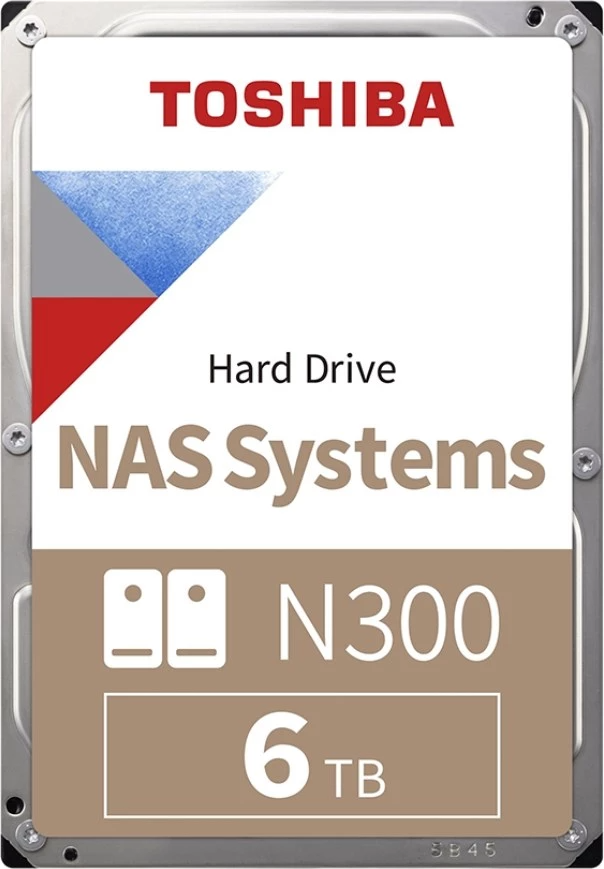 Product Image for Toshiba N300 6TB (NAS / 7200rpm / 256MB Cache / HDWG460UZSVA