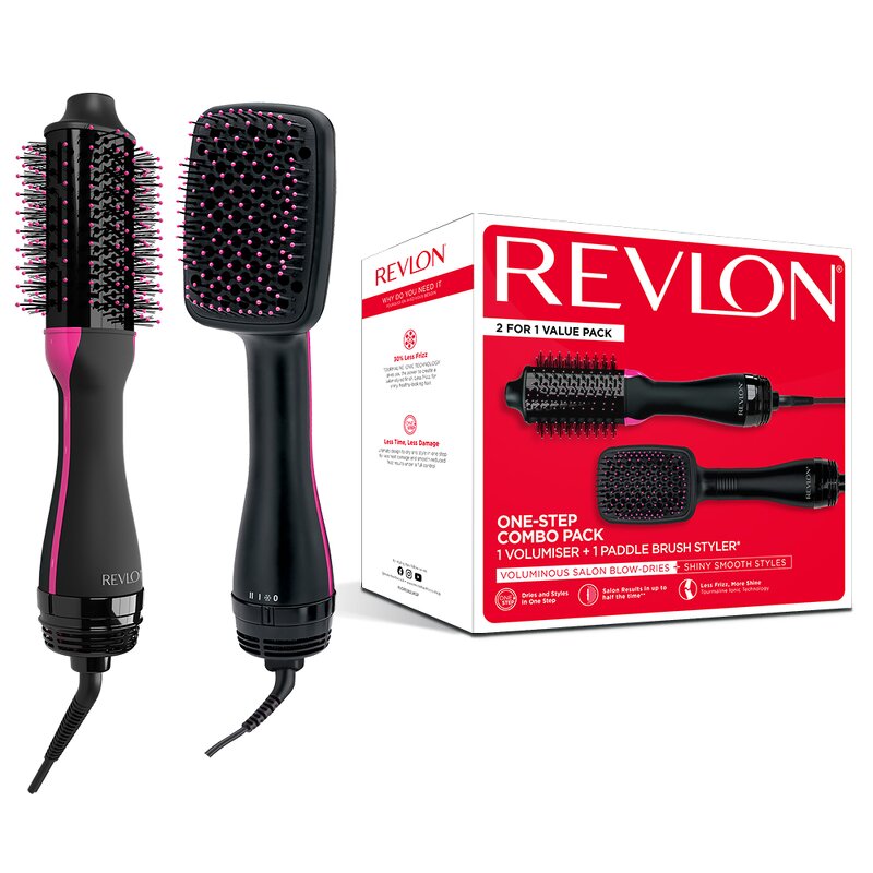 Revlon One-Step Combo Pack 1 Volumiser + 1 Paddle