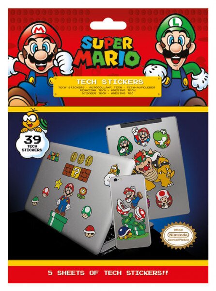Hole in the Wall Super Mario: Tech Stickers