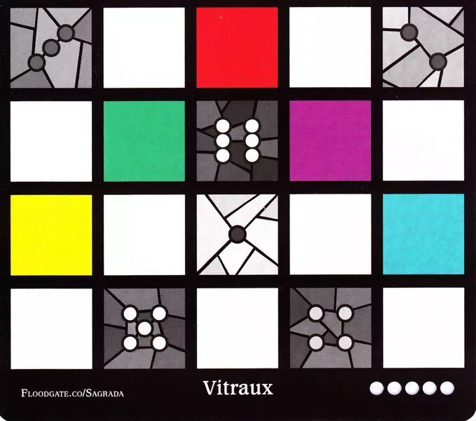 Sagrada: Promo 1 – Vitraux/Balboa Bay Window Pattern Card