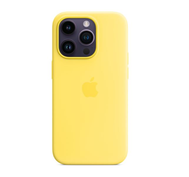 Product Image for Apple iPhone 14 Pro Silicone Case with MagSafe - Canary Yellow