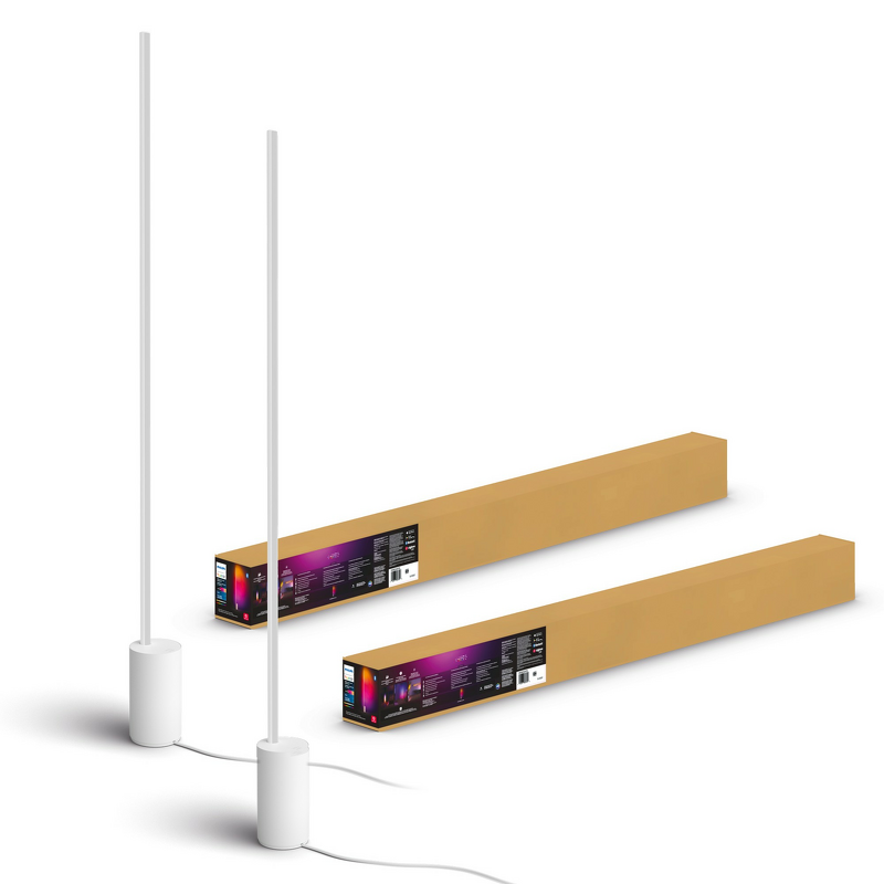 Product Image for Philips Hue White and Color Ambience Gradient Signe golvlampa / Vit 2 - pack