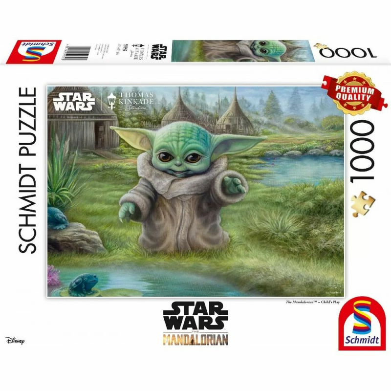 Product Image for Thomas Kinkade: Star Wars - The Mandalorian - Childs Play Pussel (1000 bitar)