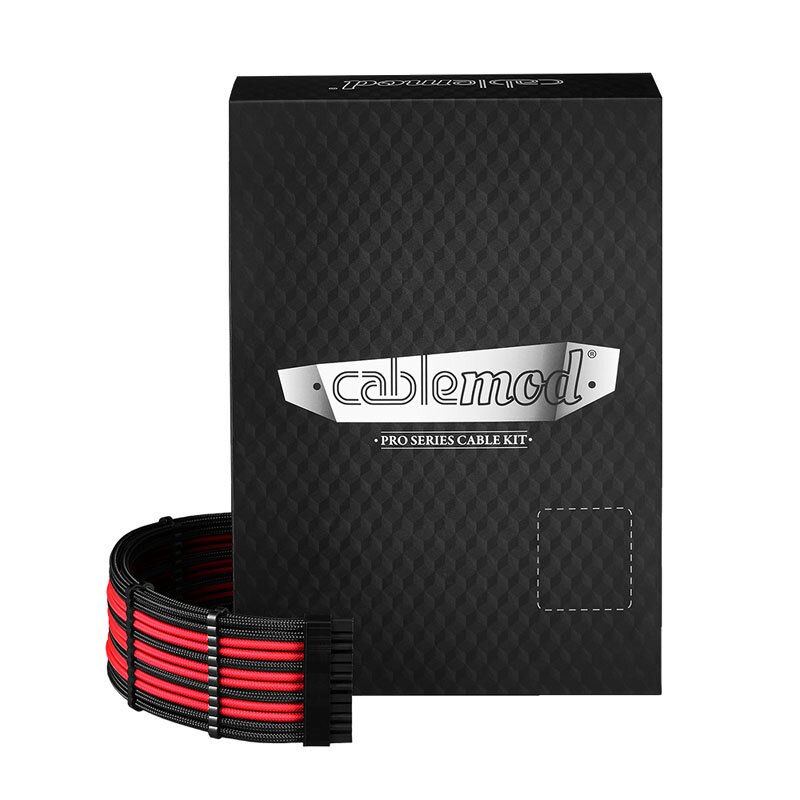 CableMod C-Series Pro ModMesh 12VHPWR Cable Kit for Corsair RM RMi RMx – Black/Red
