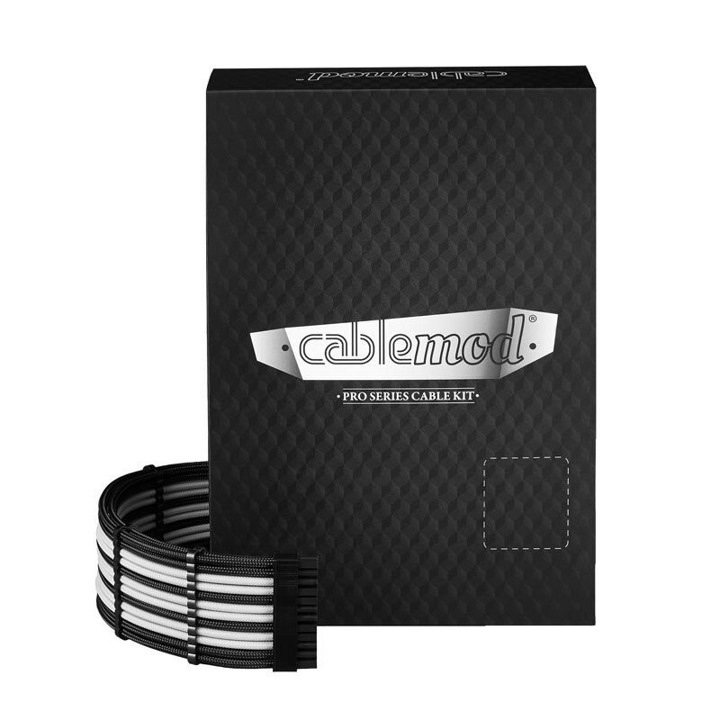 CableMod RT-Series Pro ModMesh 12VHPWR Dual Cable Kit for ASUS/Seasonic – Black/White