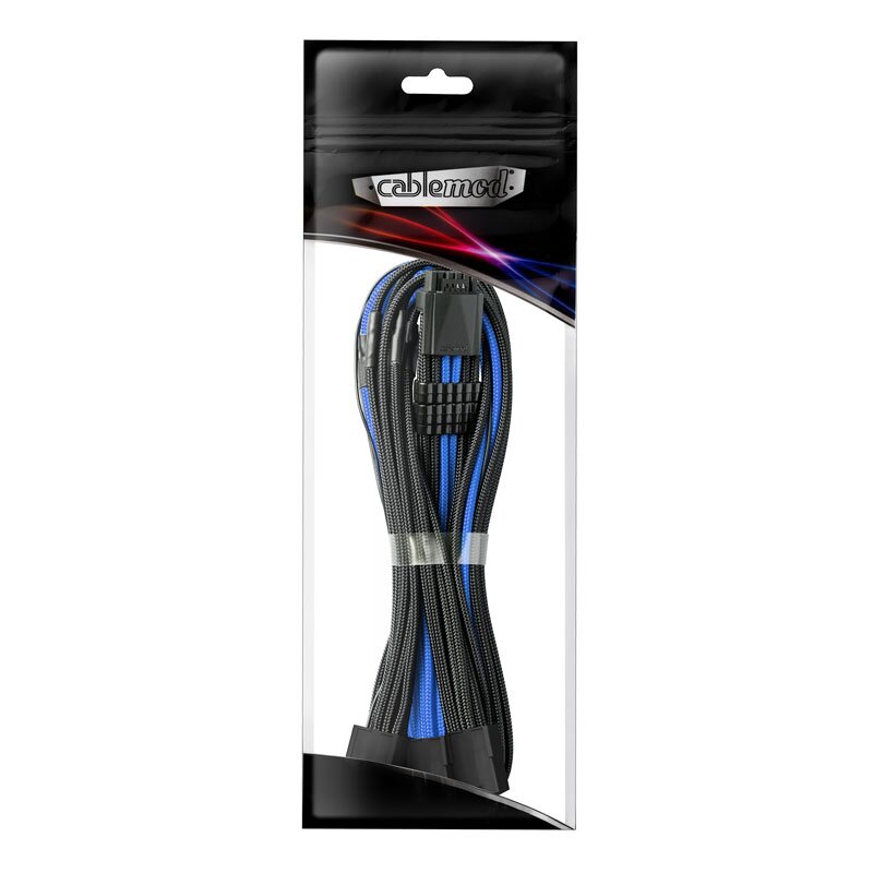 CableMod Pro ModMesh 12VHPWR to 3x PCI-e Cable – 45cm – Black/Blue