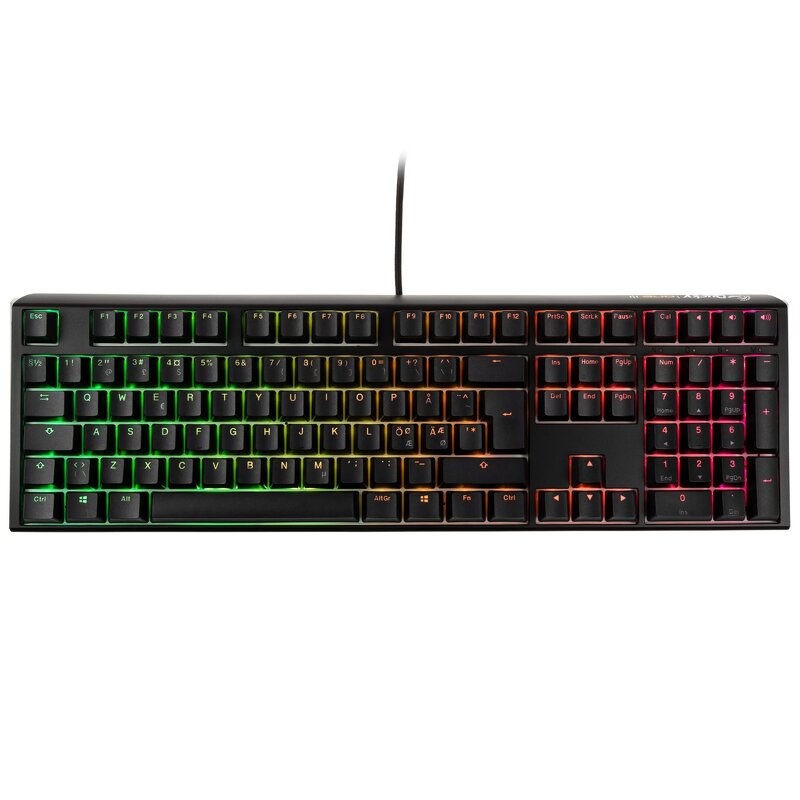 Ducky One 3 - Classic Black / White Nordic - Fullsize - Cherry Red