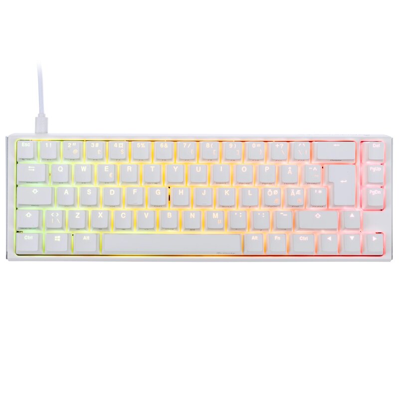 Ducky One 3 - Classic Pure White Nordic - SF 65% - Cherry Brown