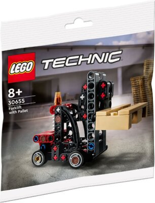 Läs mer om LEGO Technic Gaffeltruck med pall 30655
