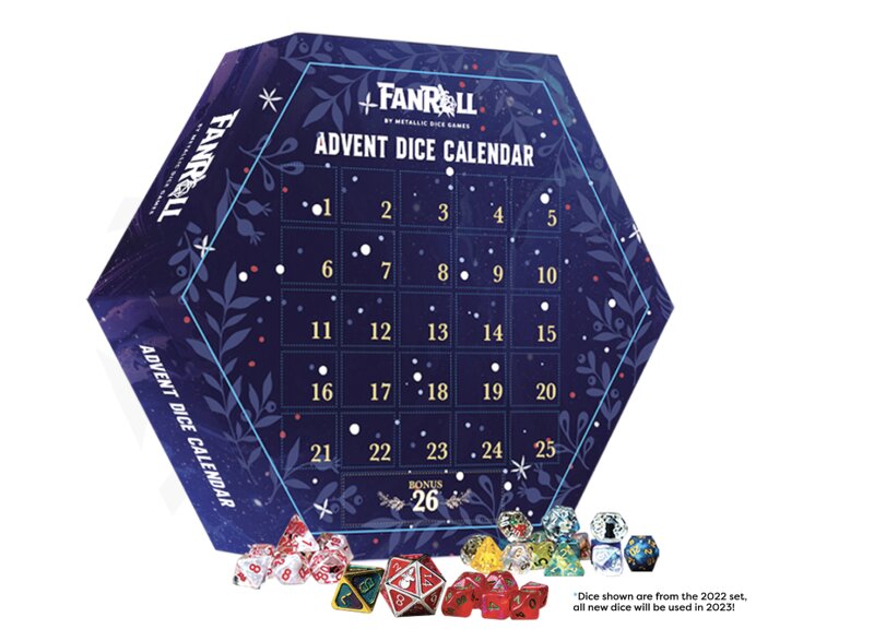 Metallic Dice Games Adventskalender med tärningar 2023