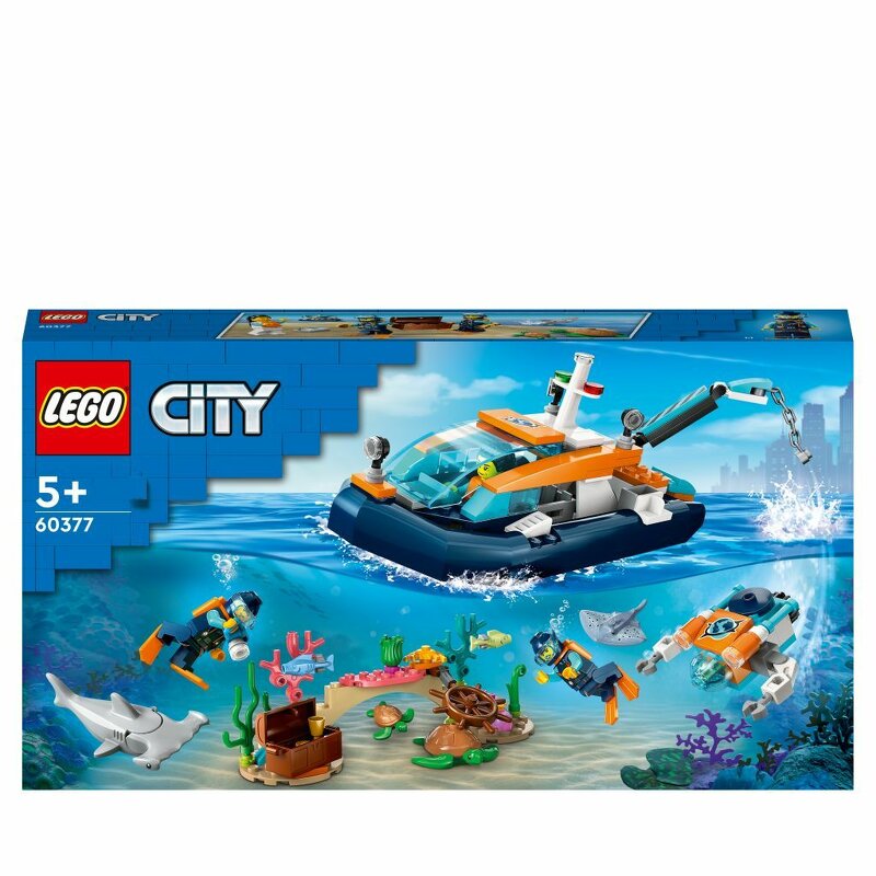 Läs mer om LEGO City Utforskare och dykarbåt 60377