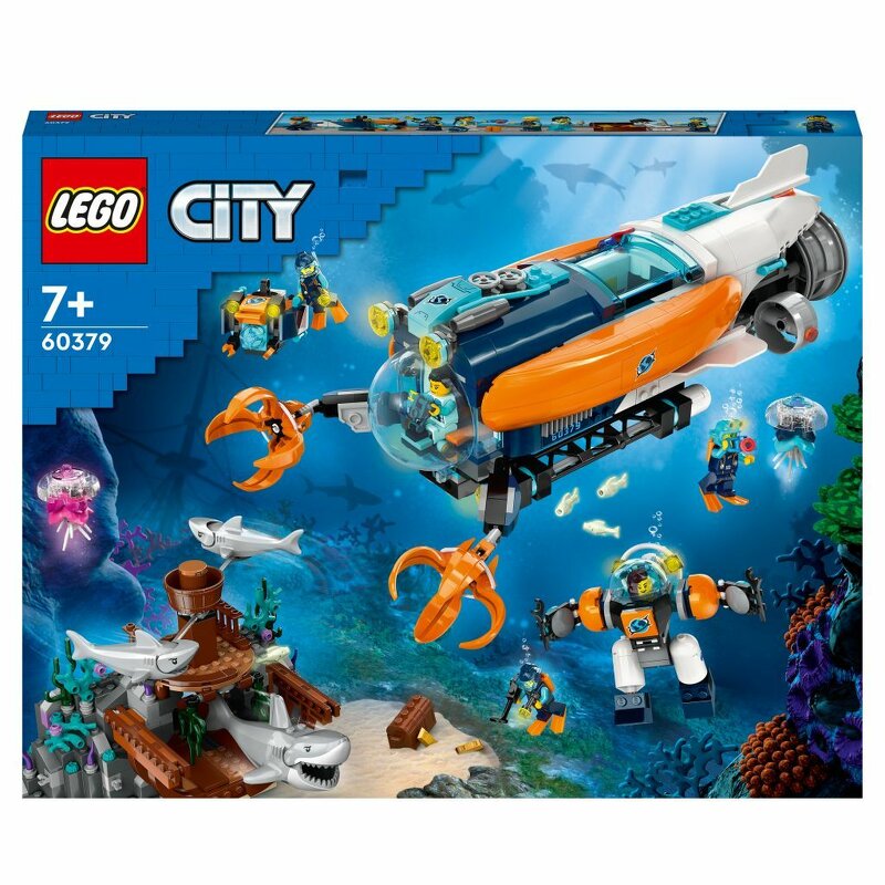 Läs mer om LEGO City Havsutforskare och ubåt 60379