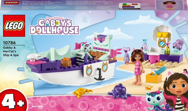 LEGO Gabby’s Dollhouse Gabbys och Sjökattens skepp och spa 10786
