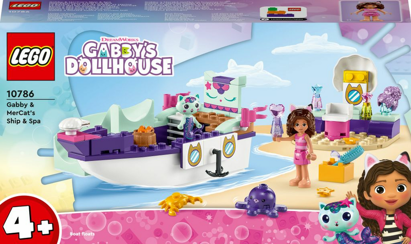 Product Image for LEGO Gabby's Dollhouse Gabbys och Sjökattens skepp och spa 10786