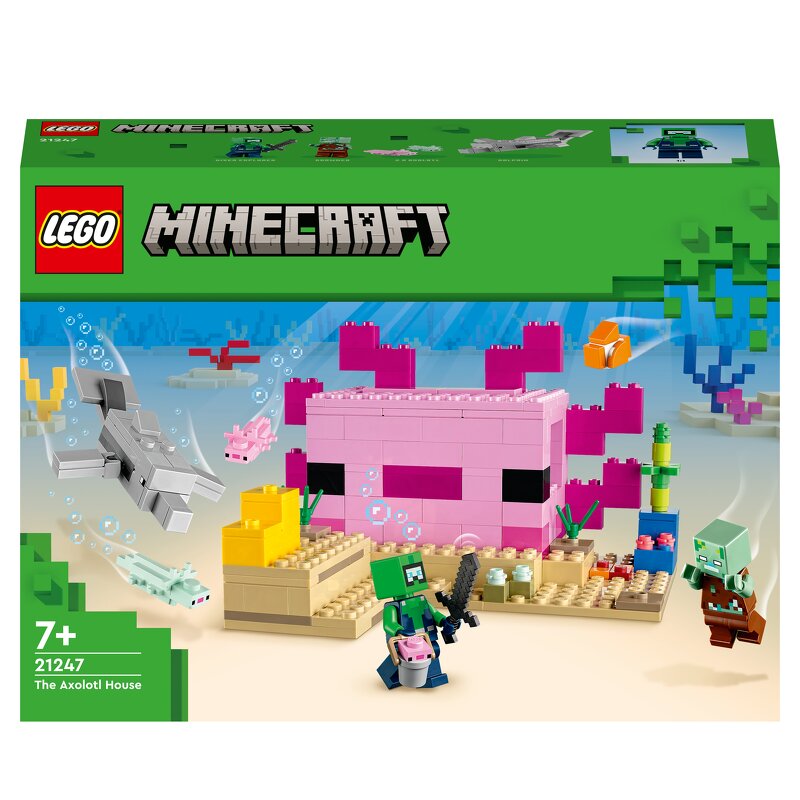 Läs mer om LEGO Minecraft Axolotlhuset 21247