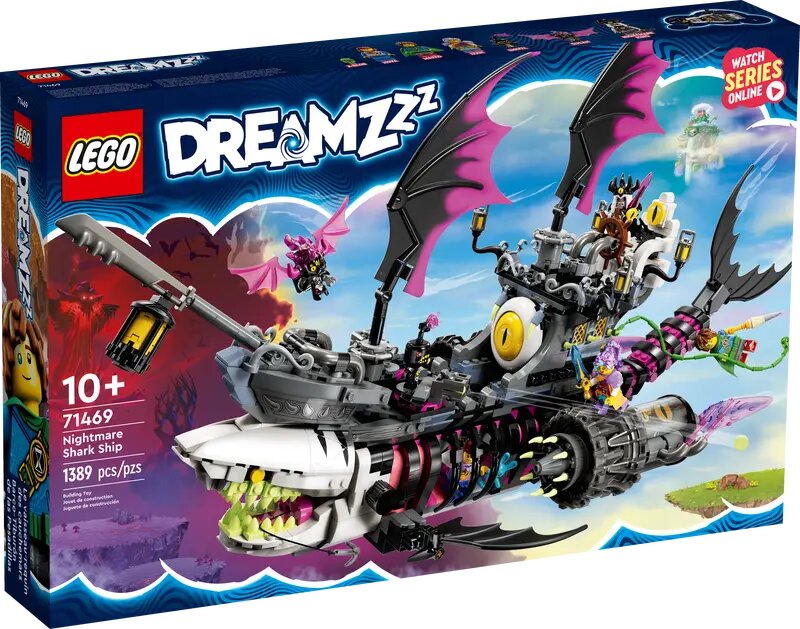 Läs mer om LEGO Dreamzzz Mardrömmarnas hajskepp 71469