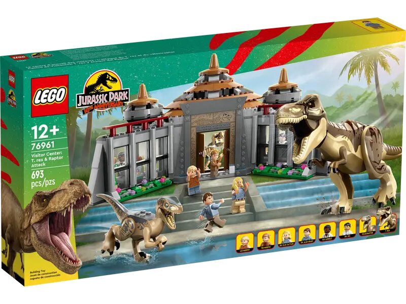 LEGO Jurassic World Besökscenter: T. rex och raptorattack 76961