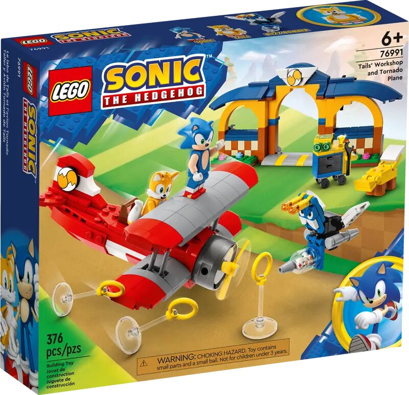 LEGO Sonic the Hedgehog Tails verkstad och tornadoplan 76991