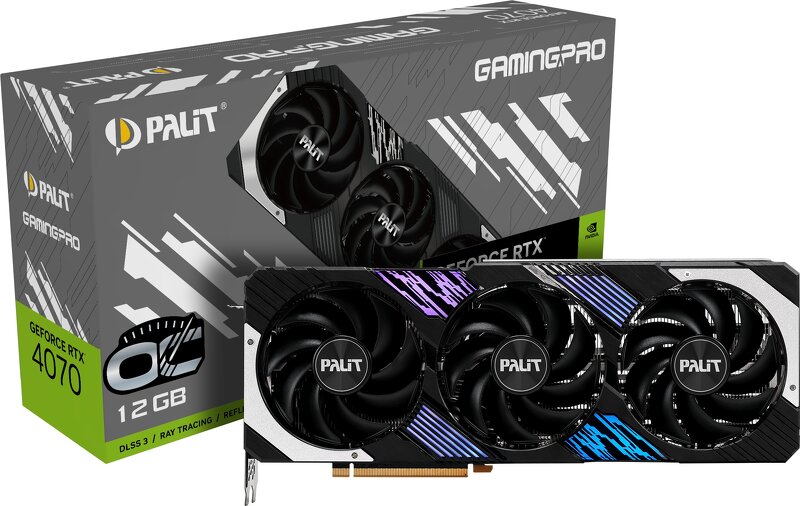 Läs mer om Palit GeForce RTX 4070 GamingPro OC 12GB