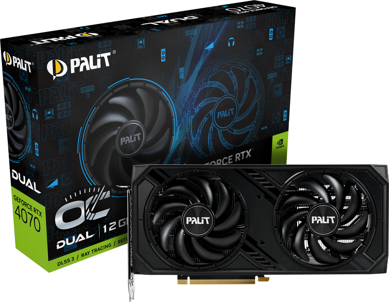 Product Image for Palit GeForce RTX 4070 Dual 12GB OC