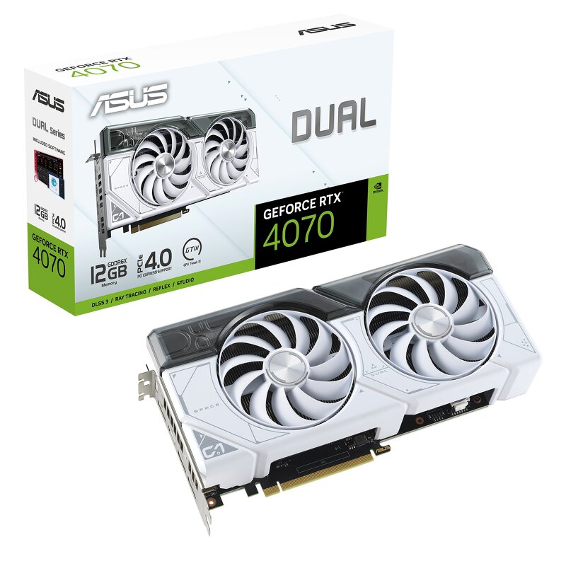 ASUS GeForce RTX 4070 Dual 12GB White Edition