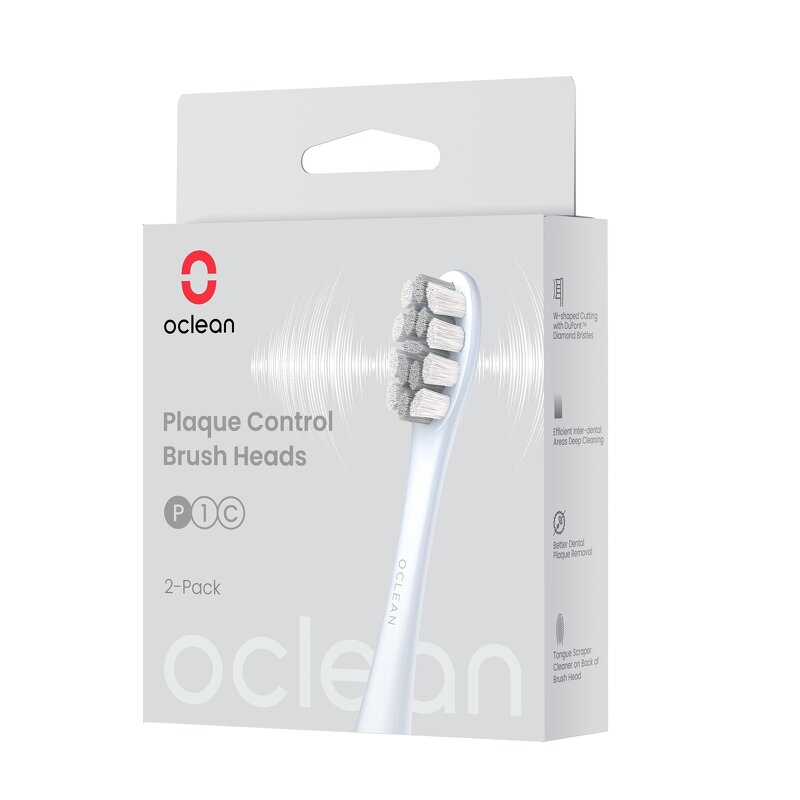 Läs mer om Oclean Plaque Control X Pro Digital 2-pack - Silver