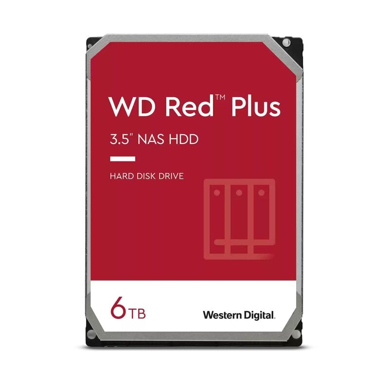 WD Red Plus 6TB / 256MB Cache / 5400 RPM (WD60EFPX)