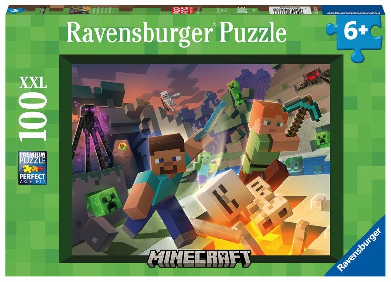 Ravensburger Minecraft Pussel Monster (100 bitar)