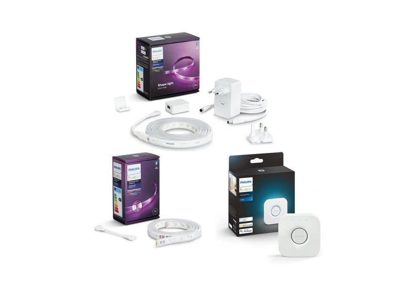 Läs mer om Philips Hue White and Color Ambiance Lightstrip Plus V4 / Startpaket + Lightstrip Plus V4 / Förlängn
