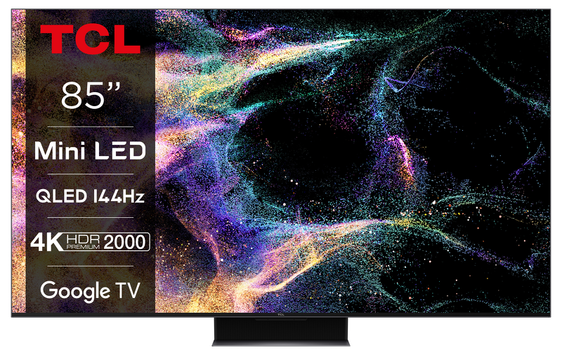 Product Image for TCL 85" 85C849 / Mini LED / 4K / 144Hz / Google TV