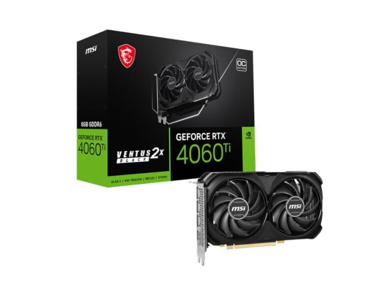 MSI GeForce RTX 4060 Ti VENTUS 2X BLACK 8G OC