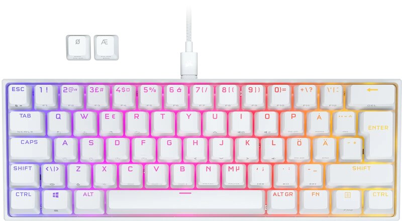 Corsair K65 RGB Mini 60% – White