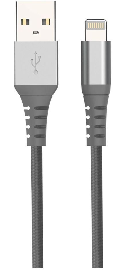 Product Image for Andersson Lightning Flätad Kabel 2.4A - 1,5m - Grå
