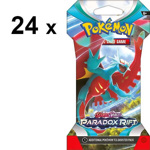 Läs mer om Pokemon Scarlet & Violet 4: Paradox Rift Sleeved Booster Box (24 boosters)