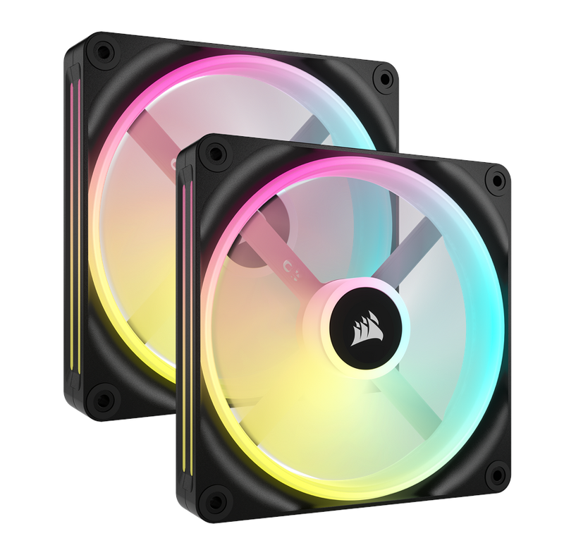 Product Image for Corsair QX140 / iCUE-RGB / PWM / 140MM / 2-pack - Svart
