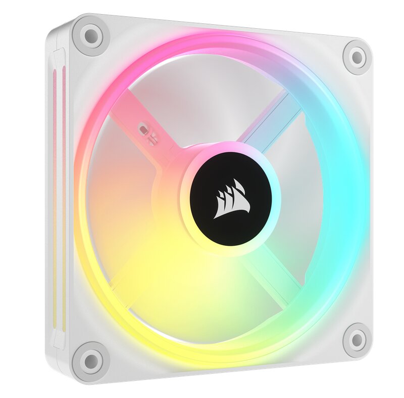 Läs mer om Corsair QX RGB Series iCUE Link QX120 RGB 120mm Magnetic Dome RGB Fan Expansion Kit - White