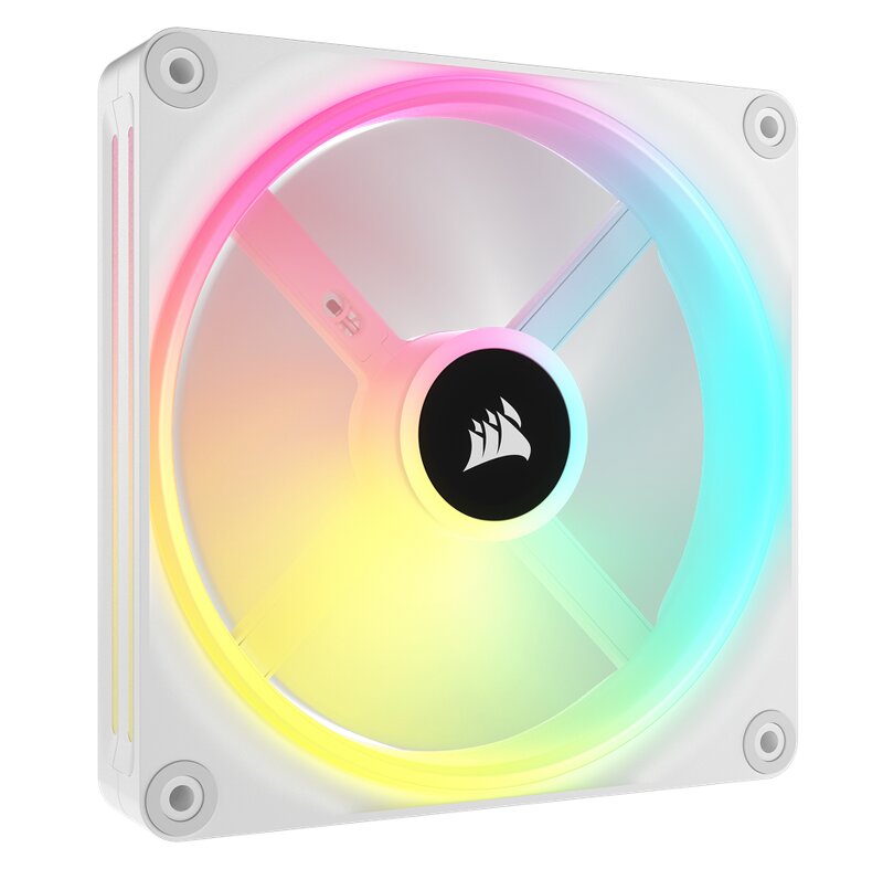 Corsair QX RGB Series iCUE Link QX140 RGB 140mm Magnetic Dome RGB Fan Expansion Kit – White