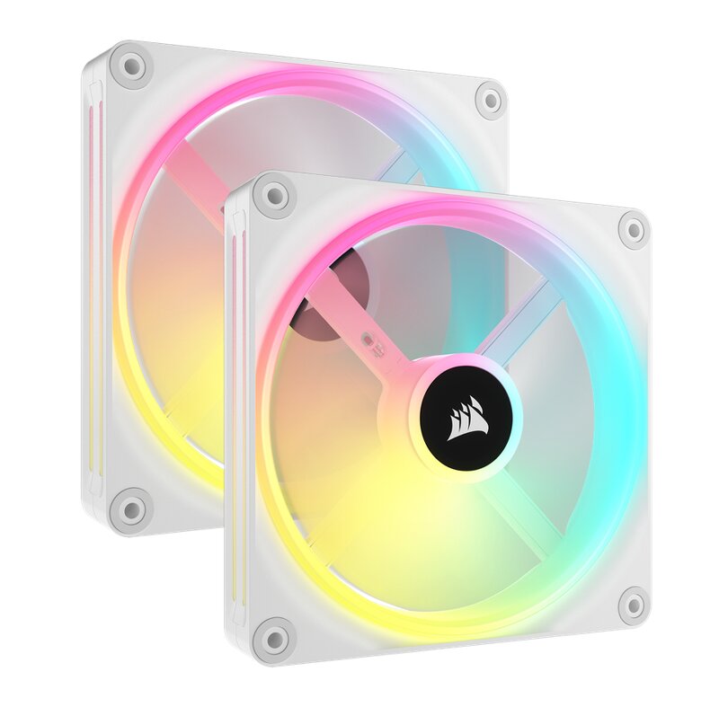 Corsair QX RGB Series iCUE Link QX140 RGB 140mm Magnetic Dome RGB Fan Starter Kit - White