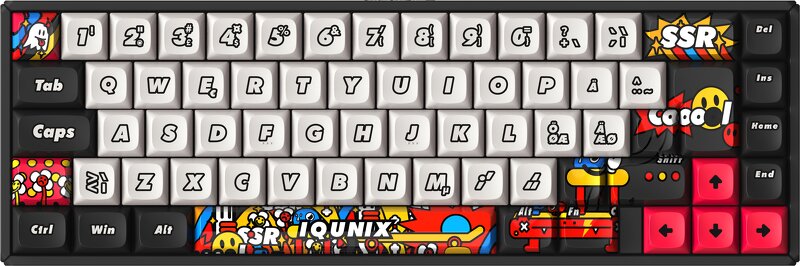Läs mer om IQUNIX F65 Graffiti Diary RGB TTC Holy Panda