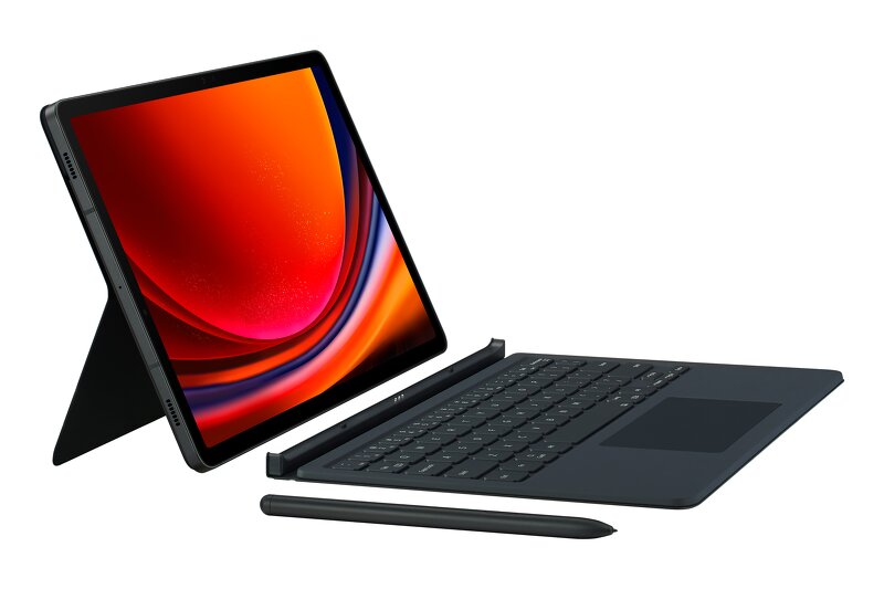 Samsung Galaxy Tab S9 Book Cover Keyboard - Black