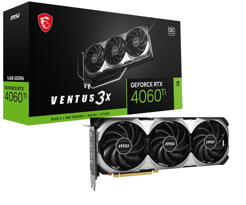 Läs mer om MSI GeForce RTX 4060 Ti VENTUS 3X 16G OC