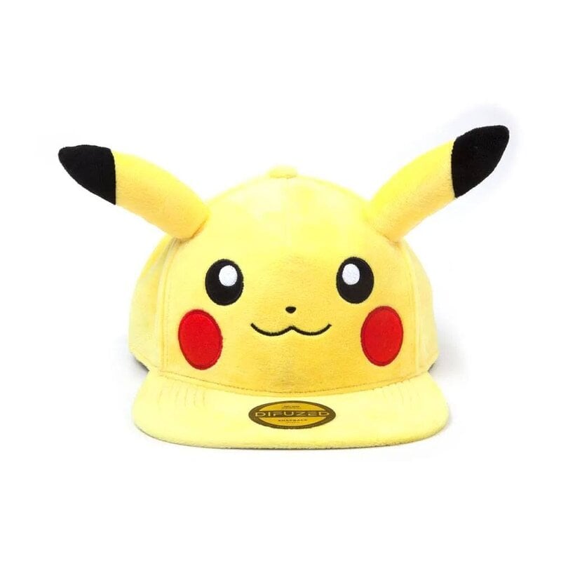 Pokémon Plush Snapback Keps – Embarrassed Pikachu