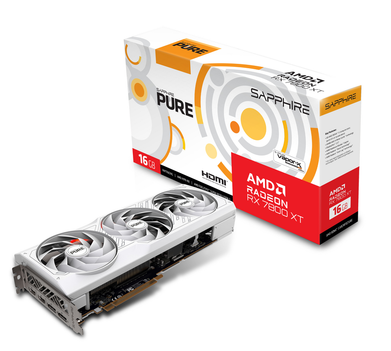 Product Image for Sapphire PURE RX 7800 XT 16GB GAMING OC