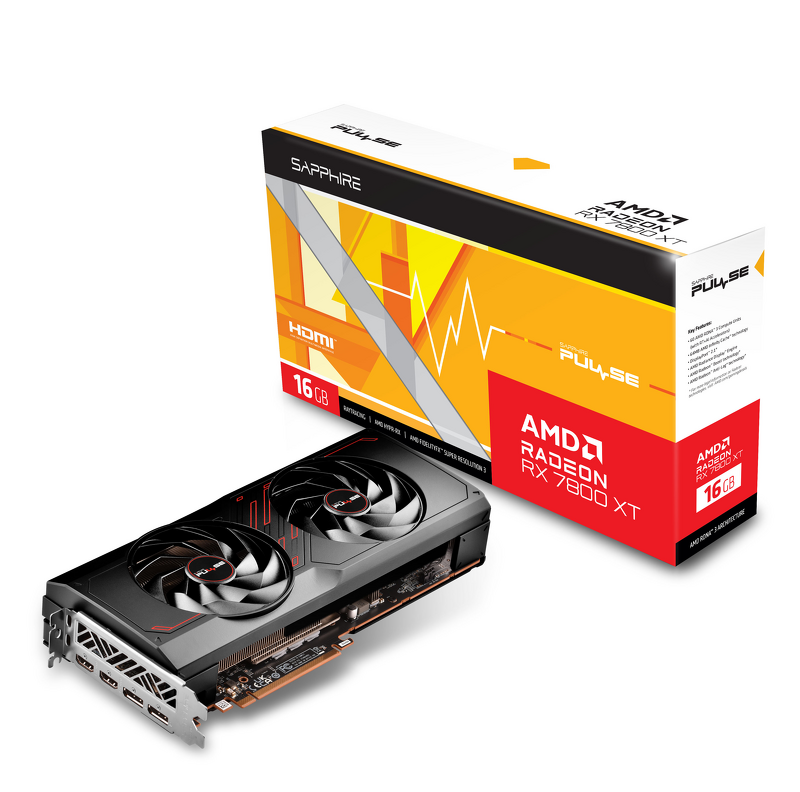 Product Image for Sapphire PULSE RX 7800 XT 16GB GAMING