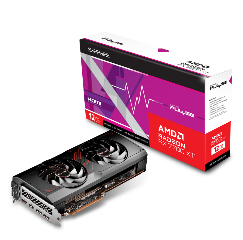 Product Image for Sapphire PULSE RX 7700 XT 12GB GAMING