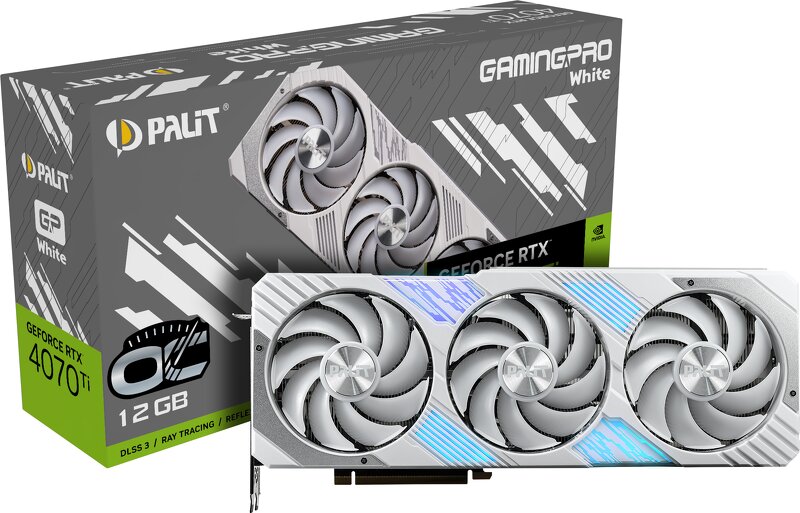 Palit GeForce RTX 4070 Ti GamingPro OC 12GB GDDR6X - White