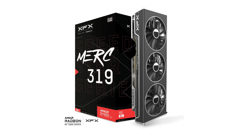 Product Image for XFX RX 7800XT 16GB Speedster MERC 319 Black