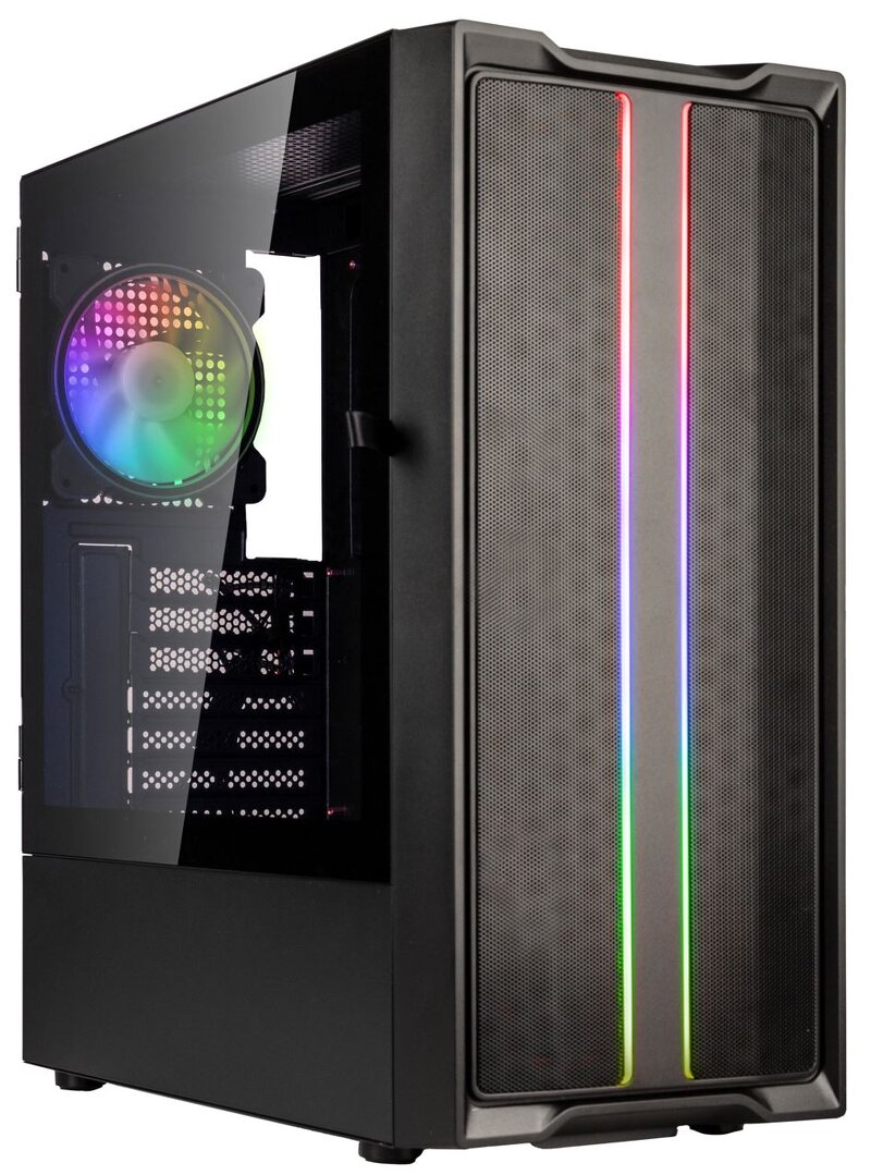 Kolink Inspire Series K12 Midi Tower ARGB Gaming Case – Black Window