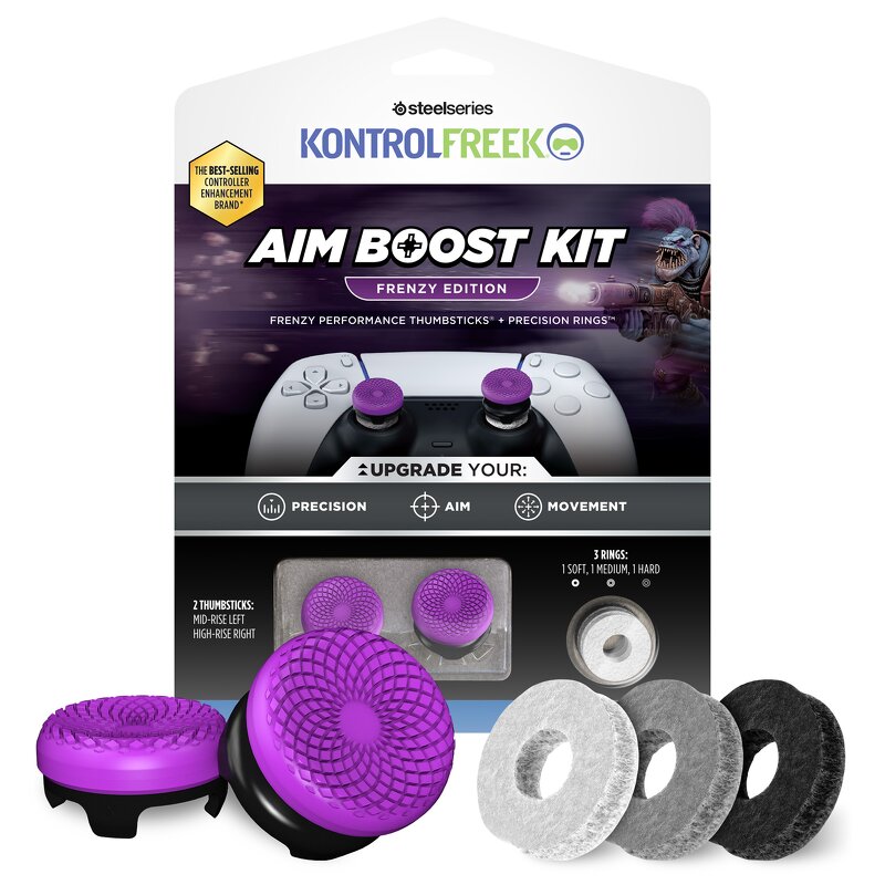 KontrolFreek FPS – Frenzy Purple/Black AimBoost – PS5